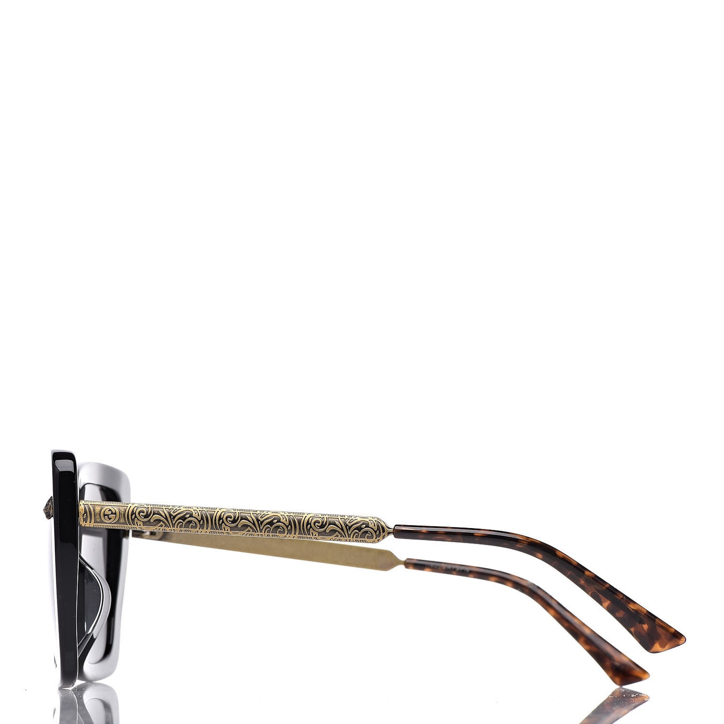 Squared Frame Sunglasses GG0216SA Black