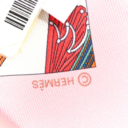 Hermes Silk Springs Springs Twilly Rose Vert Multicolor 3 of 4