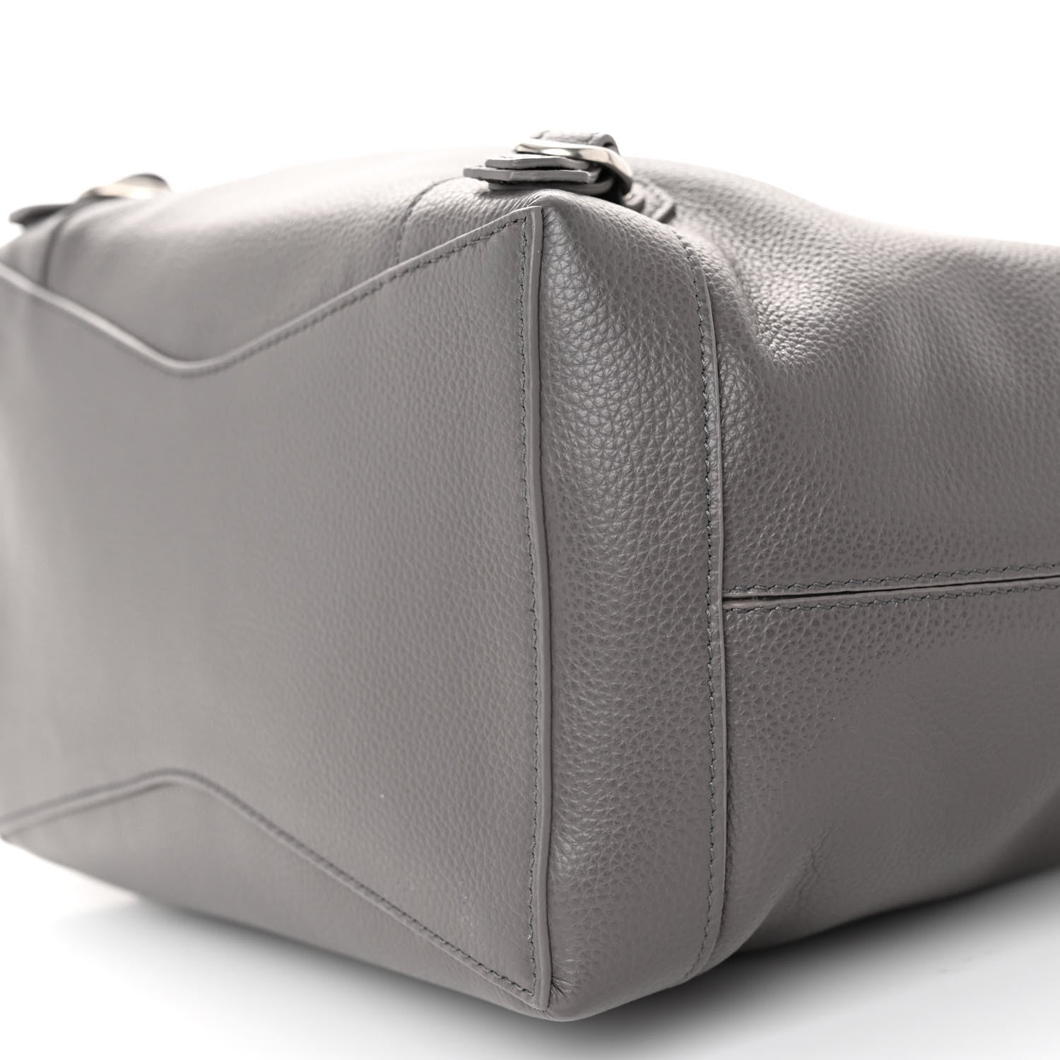 Balenciaga Grained Calfskin Silver Hardware Small Neo Classic Hobo Dark Grey 10 of 10