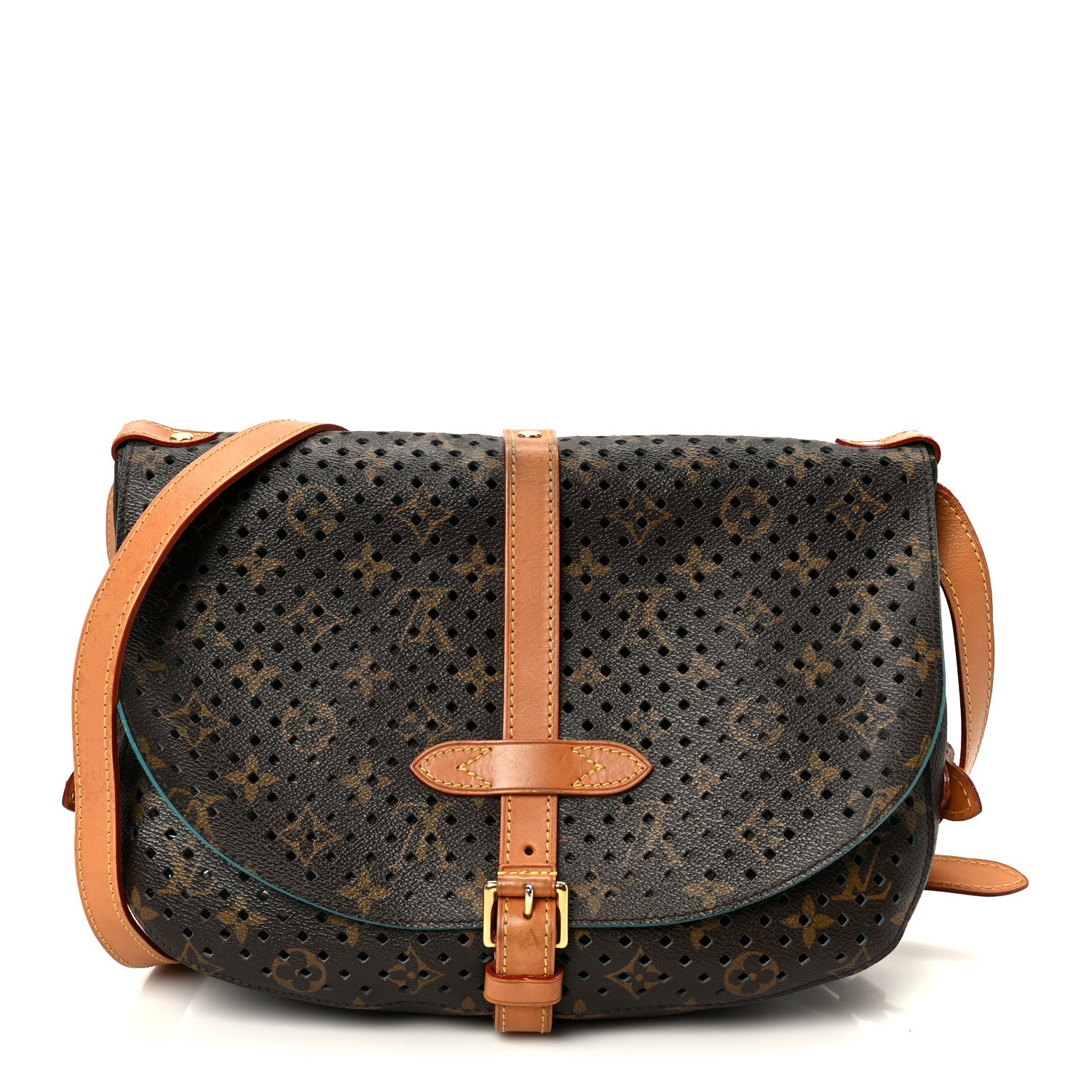 Louis Vuitton Monogram SC Flore Saumur Teal 1 of 9
