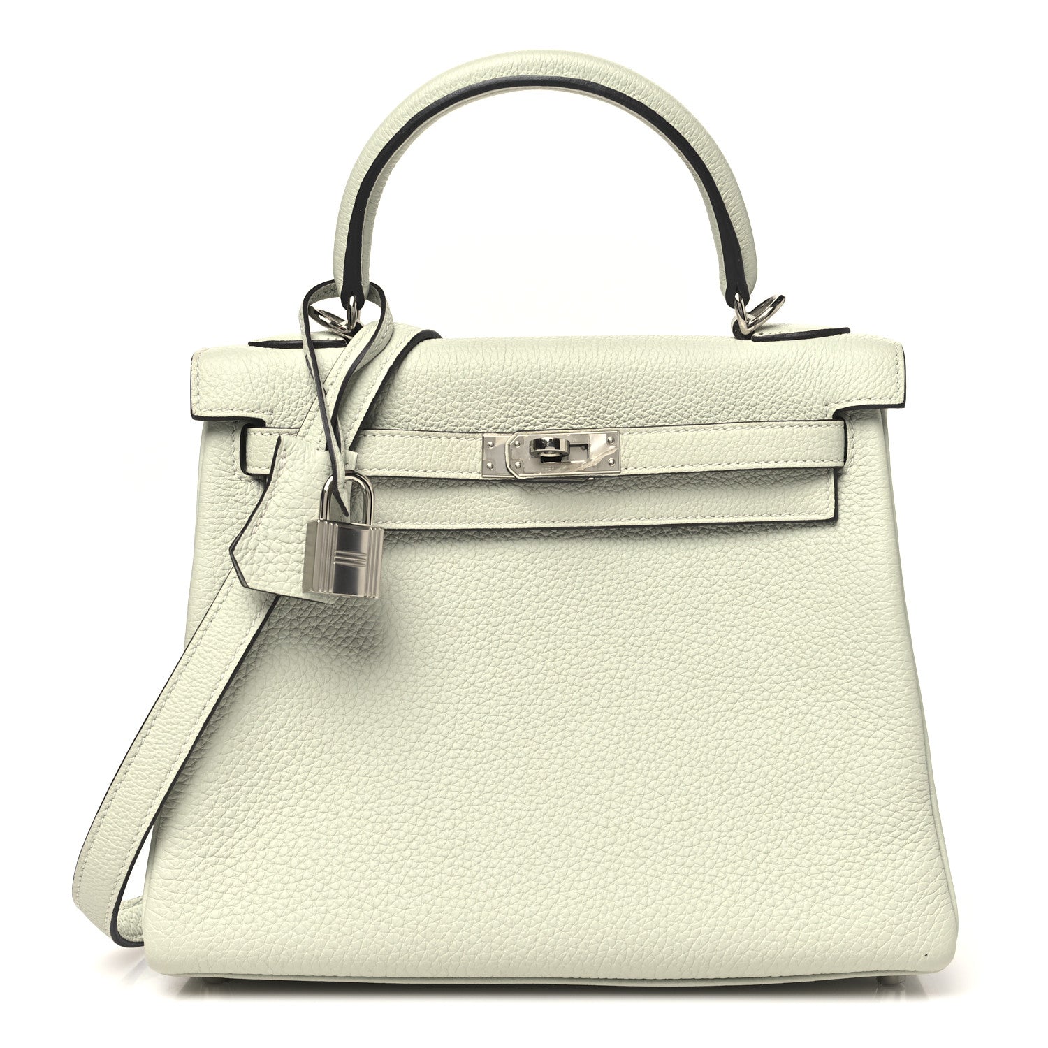 Hermes Togo Kelly Retourne 25 Gris Neve 1 of 11