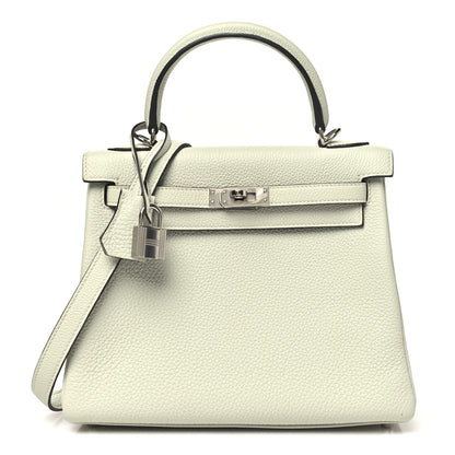 Hermes Togo Kelly Retourne 25 Gris Neve 1 of 11