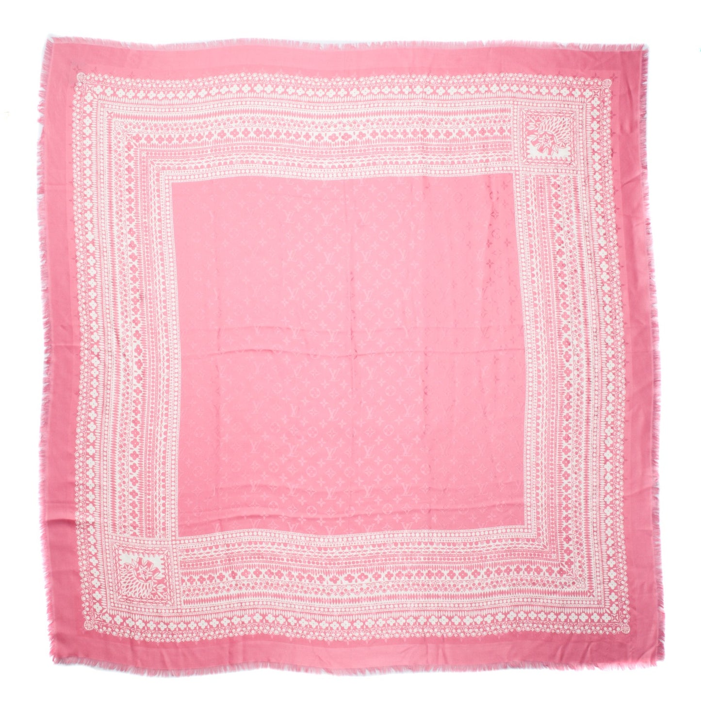 Silk Wool Amstramgram Shawl Pink