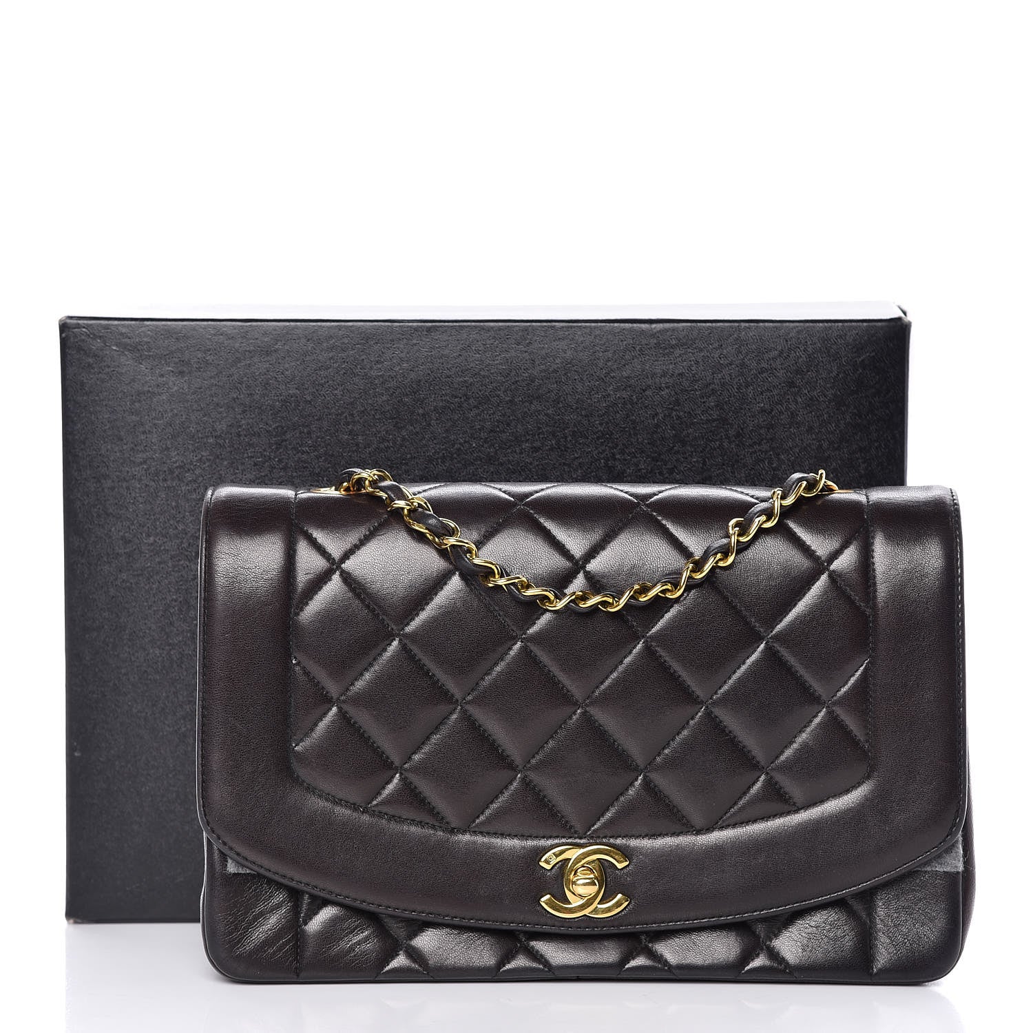 Chanel Lambskin Quilted Medium Single Flap Black 10 of 10