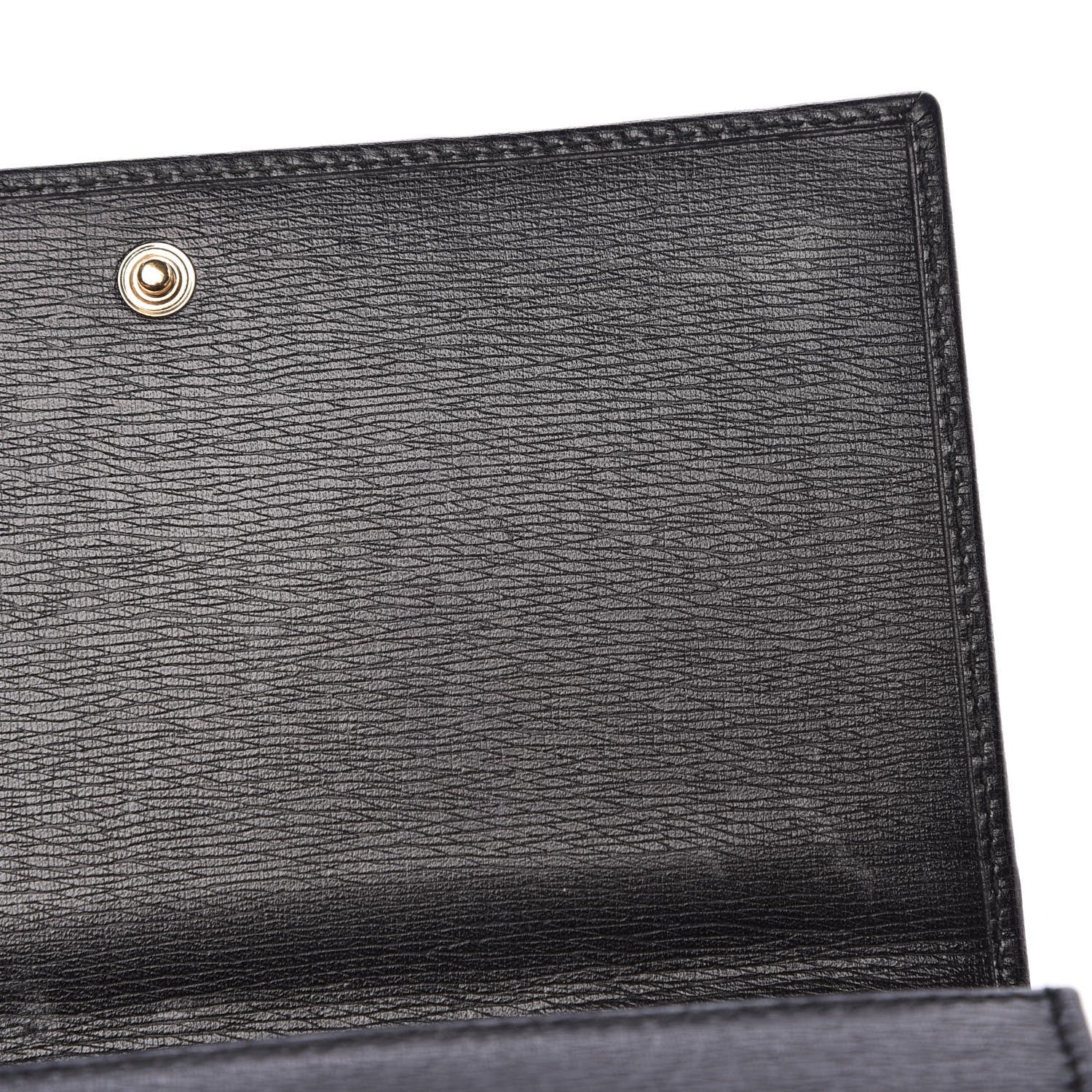 Gucci Textured Calfskin Medium Betty Chain Wallet Black 10 of 14