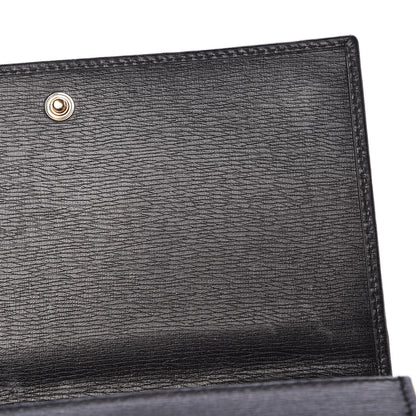 Gucci Textured Calfskin Medium Betty Chain Wallet Black 10 of 14