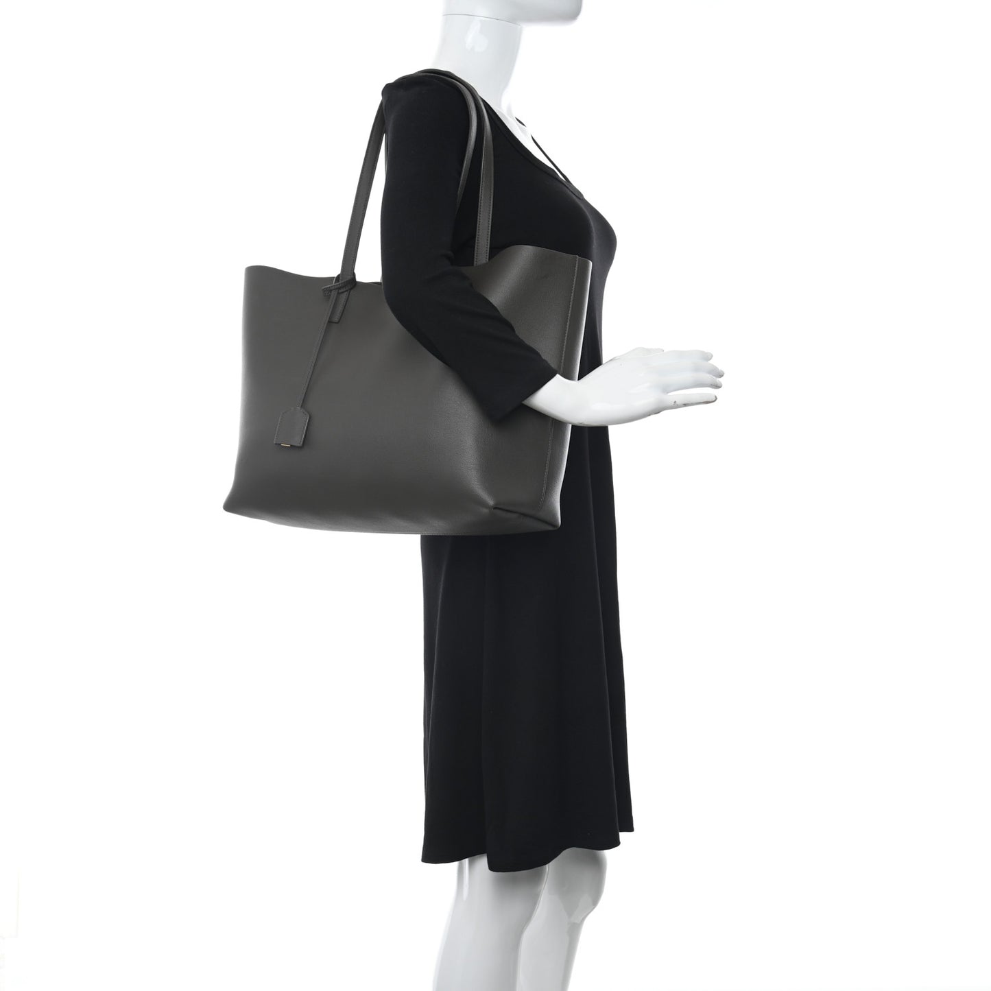 Calfskin Large Shopping Tote Fog