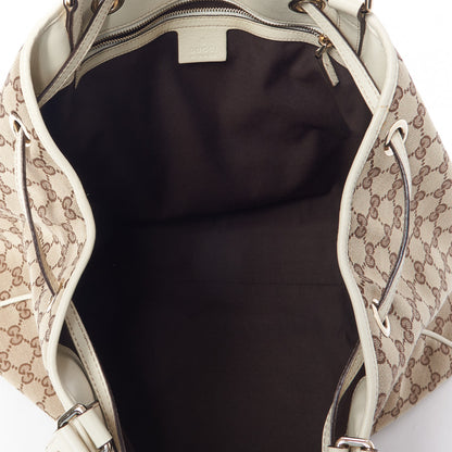Gucci Monogram Peggy Braided Tote Off White 7 of 12
