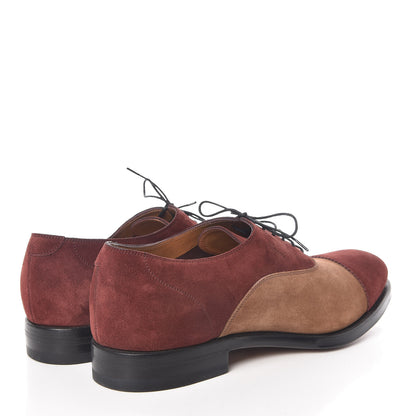 Gucci Suede Mens Lace Up Oxfords 12 Brown 4 of 10