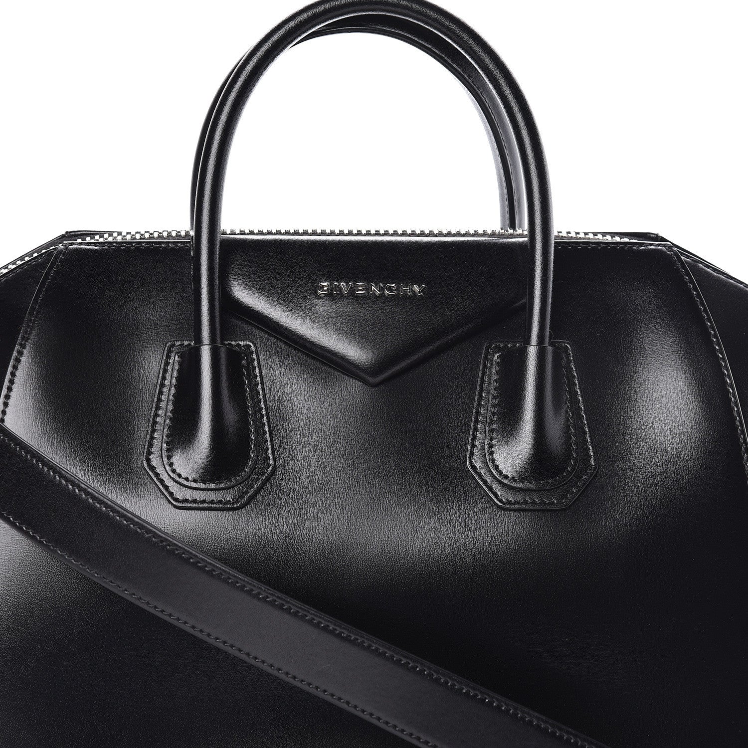 Givenchy Shiny Lord Calfskin Medium Antigona Black 10 of 10