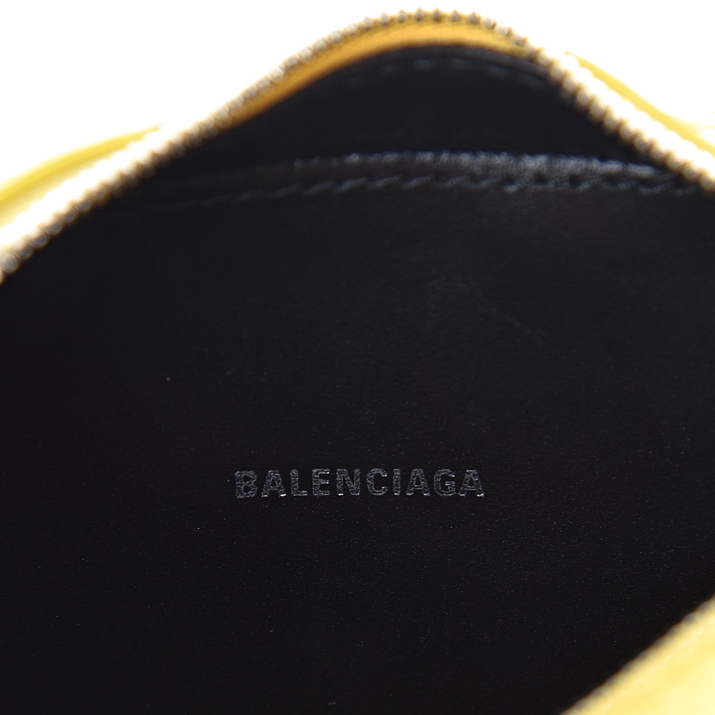Smooth Calfskin Logo XS Everyday Camera Bag Jaune Soleil Black