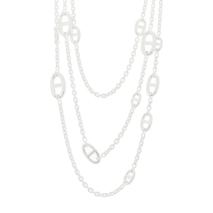 Hermes Sterling Silver Farandole Necklace 160 1 of 8