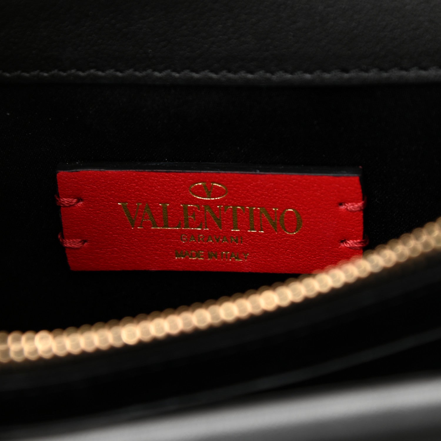 Valentino Garavani Smooth Calfskin Mini VRing Crossbody Bag Black 6 of 8