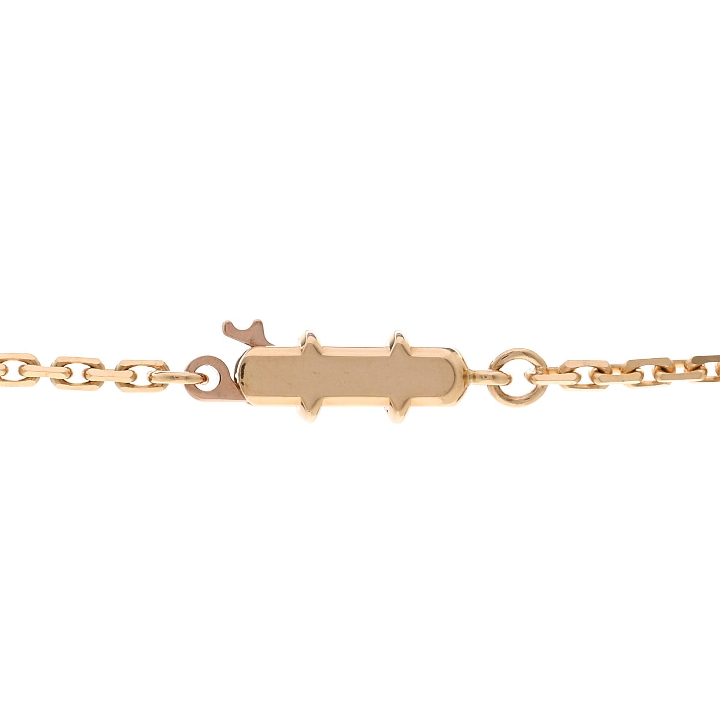 18K Yellow Gold Diamond LOVE Paved Necklace