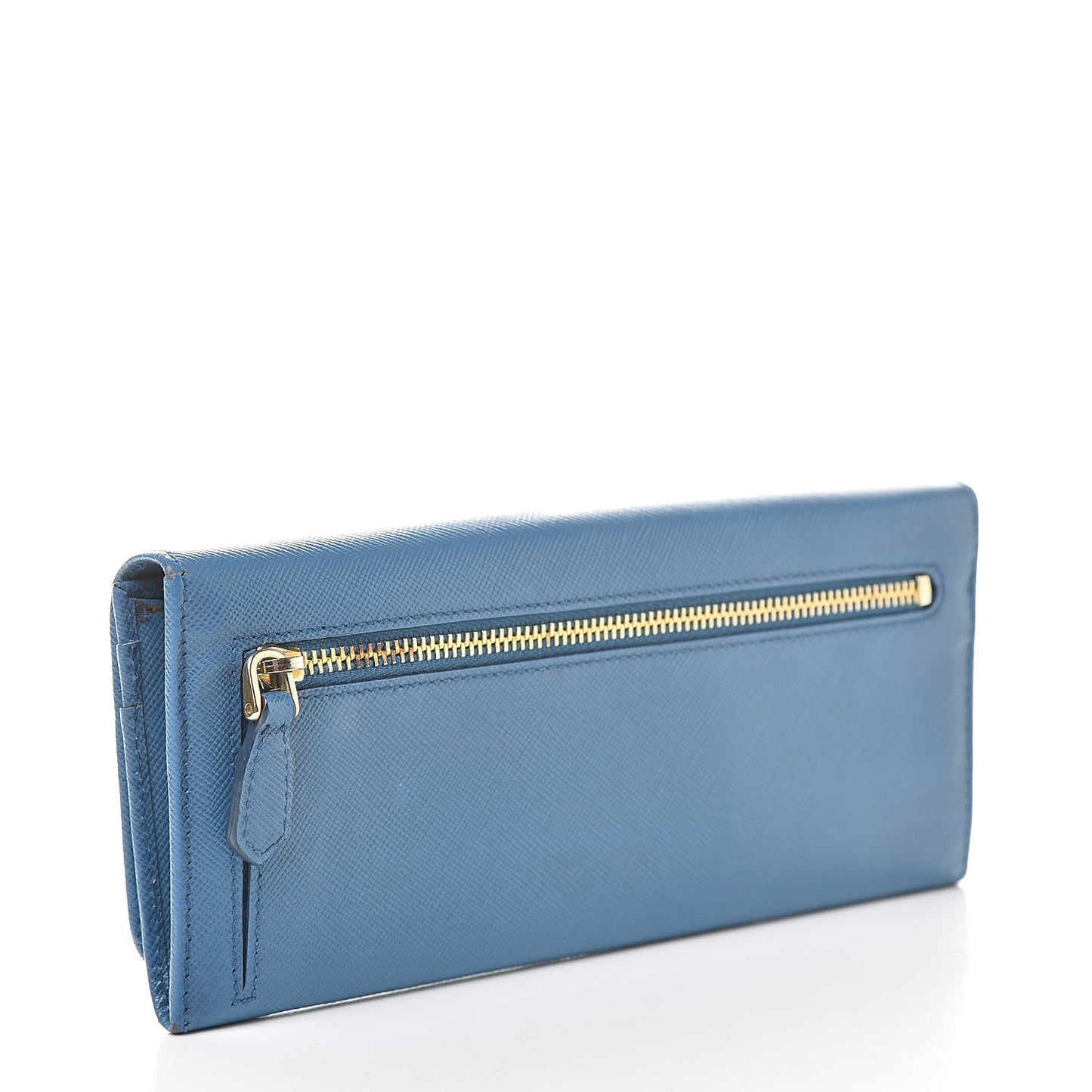 Saffiano Continental Flap Wallet Cobalto