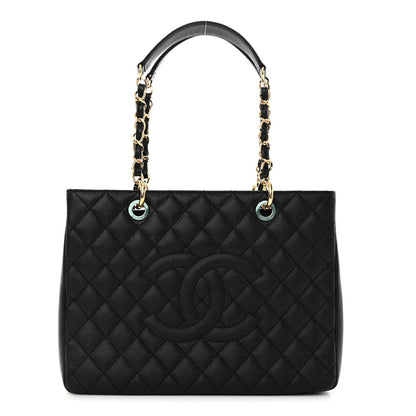 Chanel Caviar Quilted Grand Shopping Tote GST Black 1 of 10