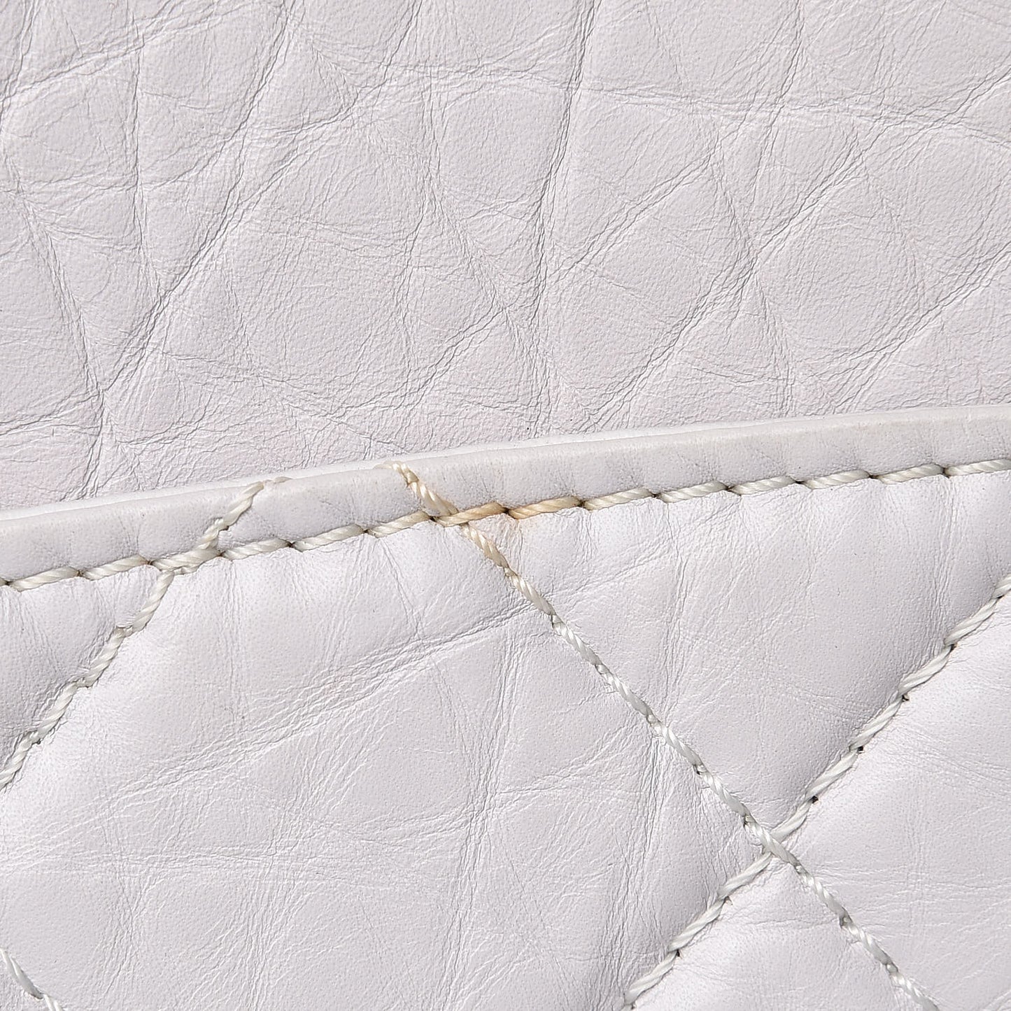 Aged Calfskin Reissue XL Maxi Flap White