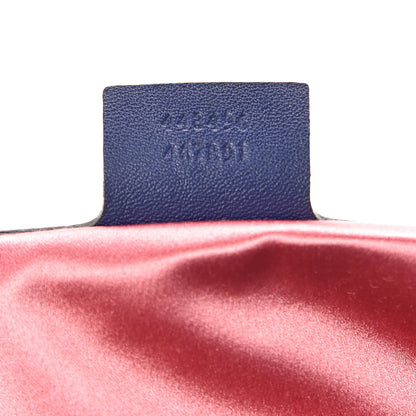 Gucci Velvet Matelasse Medium GG Marmont Shoulder Bag Cobalt Blue 7 of 13