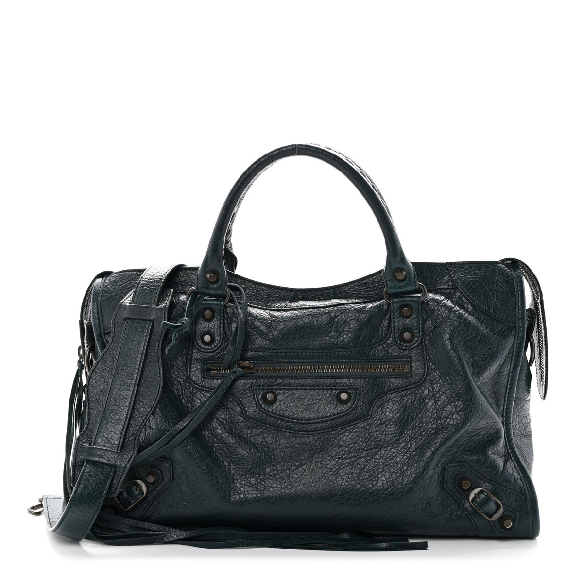 Balenciaga Agneau Classic Hardware City Vert Pinede 2 of 9