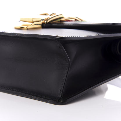 Gucci Calfskin Mini Sylvie Top Handle Bag Black 6 of 8