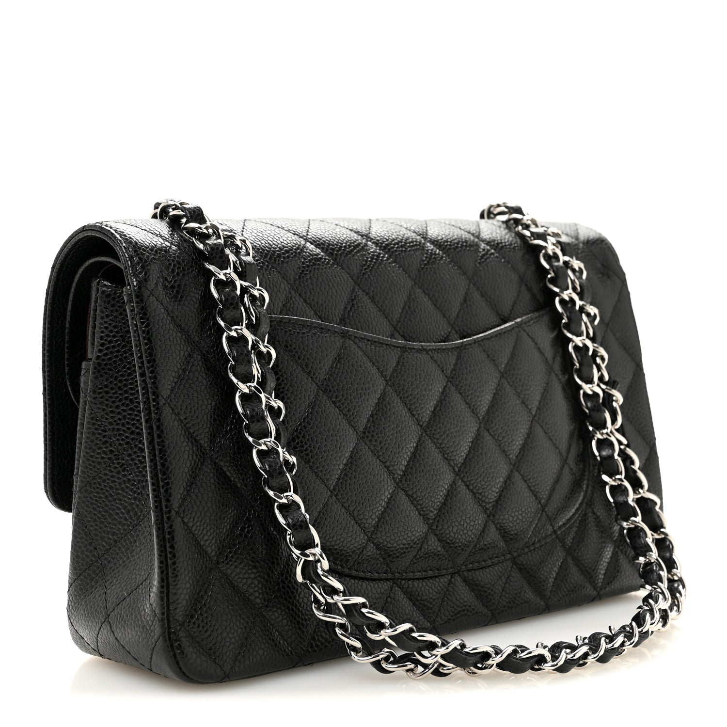 Chanel Caviar Quilted Medium Double Flap Black 3 of 10