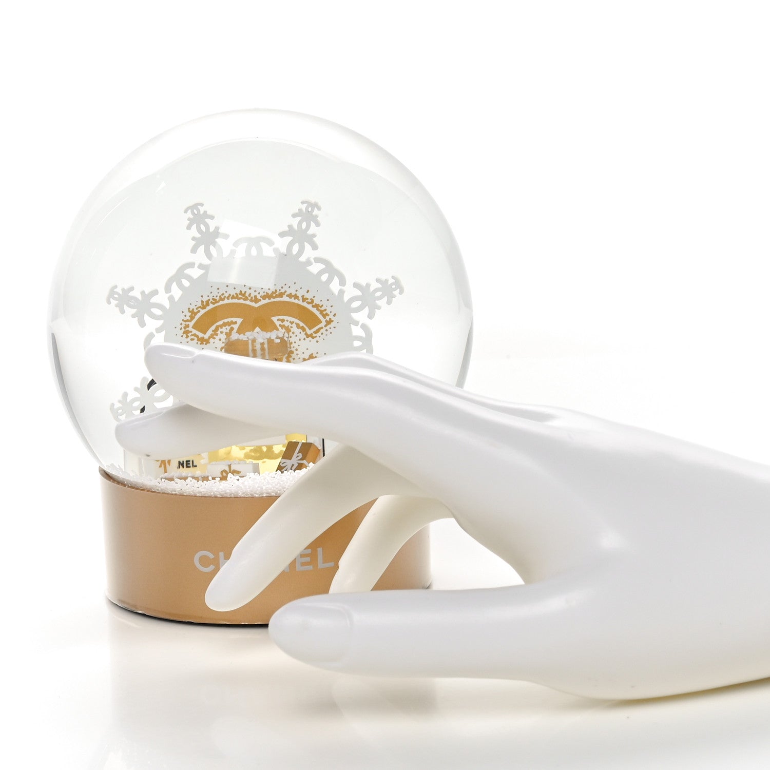 Chanel Glass N°5 Perfume Bottle Snow Globe 2 of 4