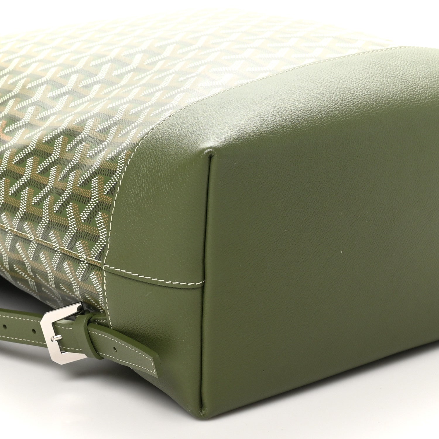 Goyard Goyardine Calfskin Cisalpin MM Backpack Khaki 8 of 9
