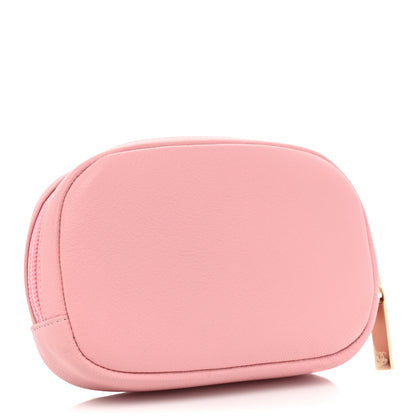 Chanel Goatskin CC Cosmetic Case Light Pink 3 of 9