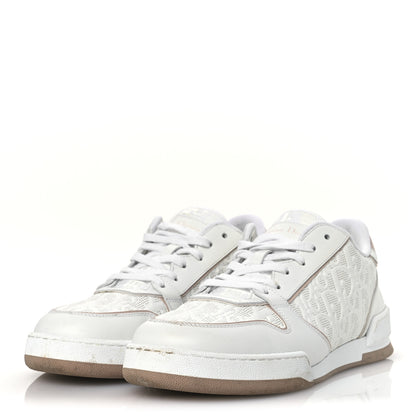 Christian Dior Calfskin Oblique Laser Perforated Dior One Low Sneakers 39 White Nude 4 of 14