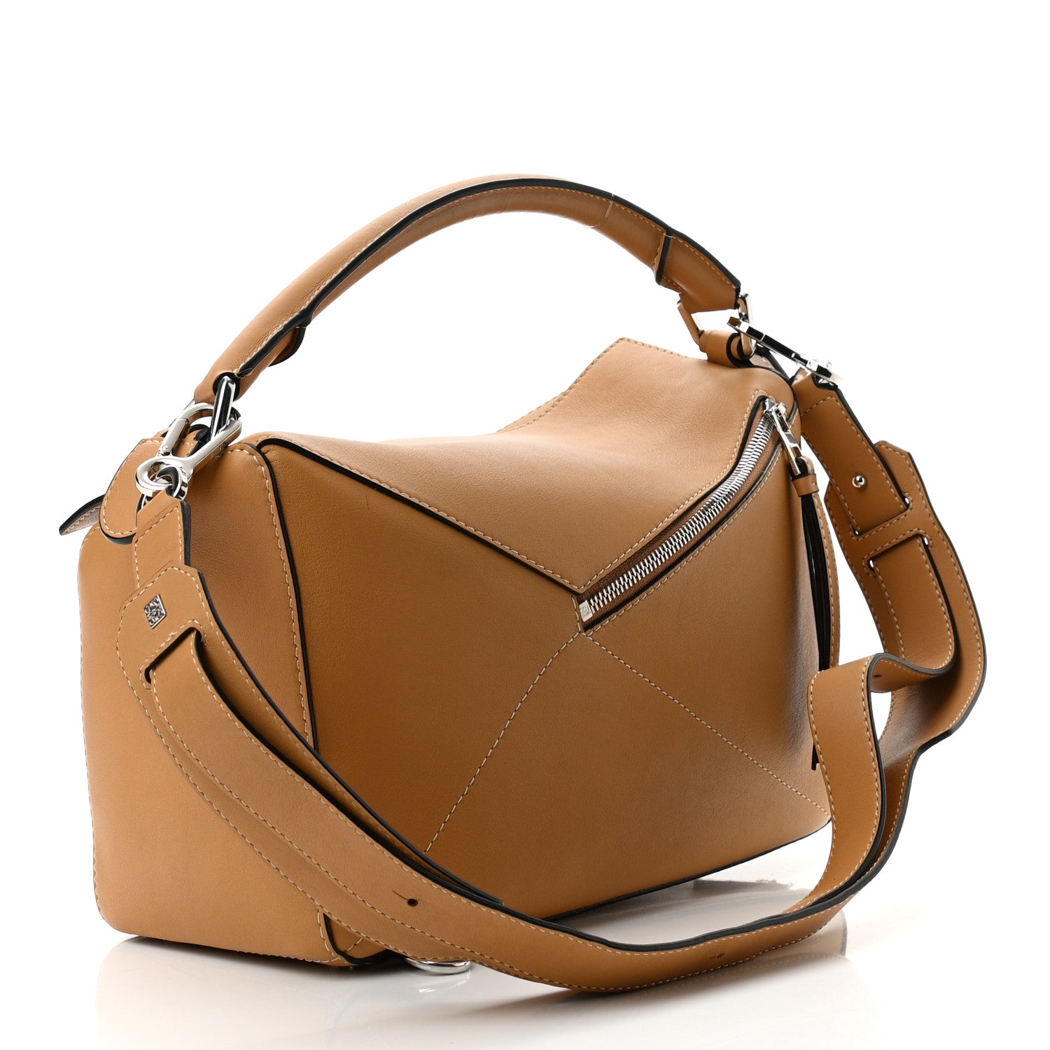 Loewe Calfskin Medium Puzzle Bag Warm Desert 3 of 9