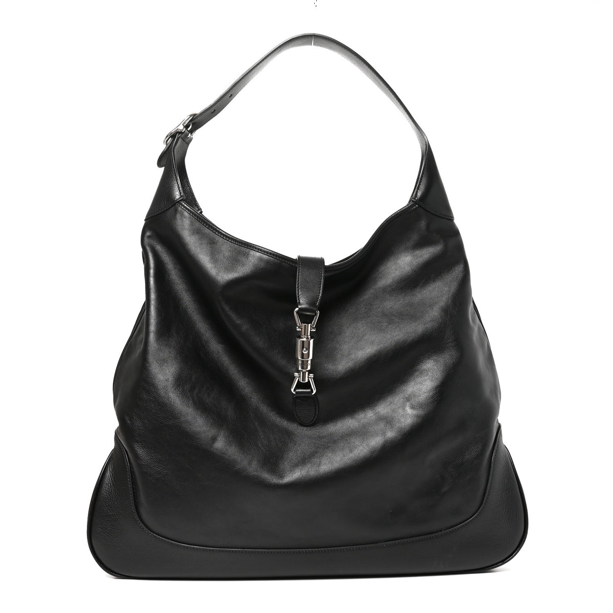 Gucci Calfskin Large Jackie 1961 Shoulder Bag Black 1 of 10