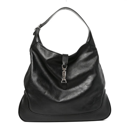 Gucci Calfskin Large Jackie 1961 Shoulder Bag Black 1 of 10