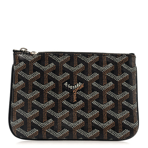 Goyardine Mini Senat Pochette Black Gold