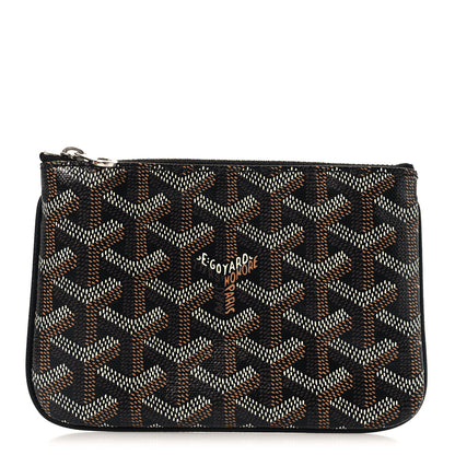 Goyard Goyardine Mini Senat Pochette Black Gold 1 of 7