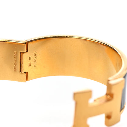 Hermes Enamel Wide Clic Clac H Bracelet PM Black 5 of 5