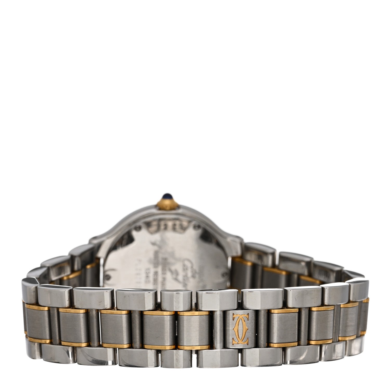 Cartier Stainless Steel 18K Yellow Gold 28mm Must De 21 Quartz Watch 3 of 5