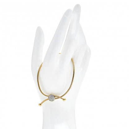 John Hardy 18K Yellow Gold Diamond Classic Chain Pull Through Bracelet 2 of 4