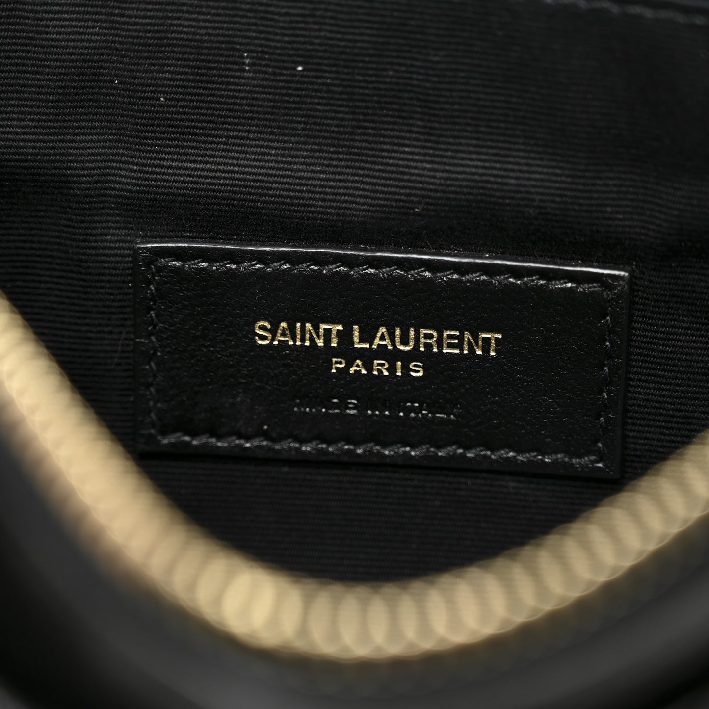 Grain De Poudre Chevron Monogram Large Bill Pouch Black