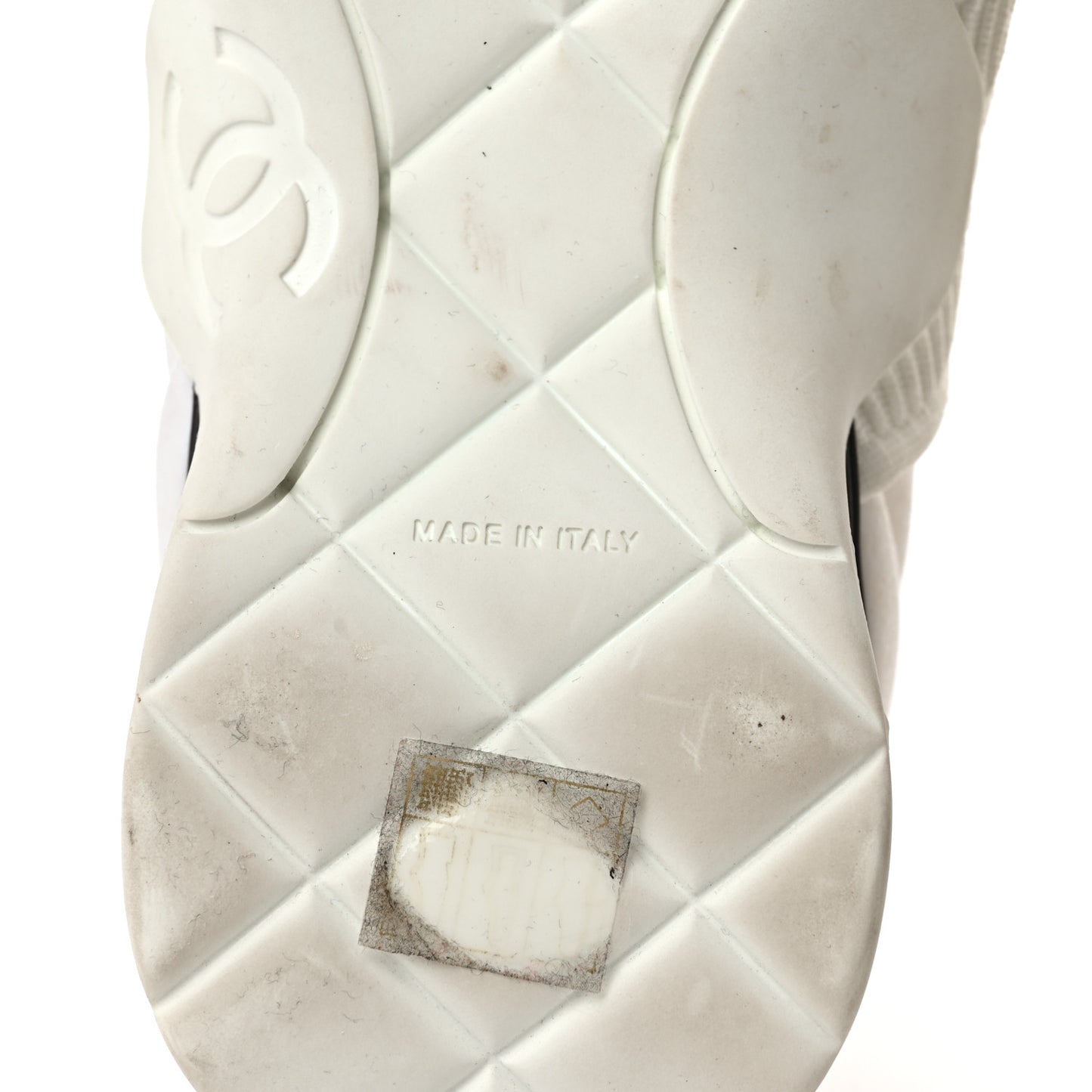 Stretch Fabric CC Sneakers 36 White