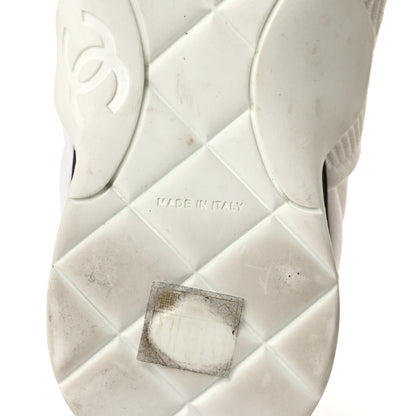 Chanel Stretch Fabric CC Sneakers 36 White 7 of 11
