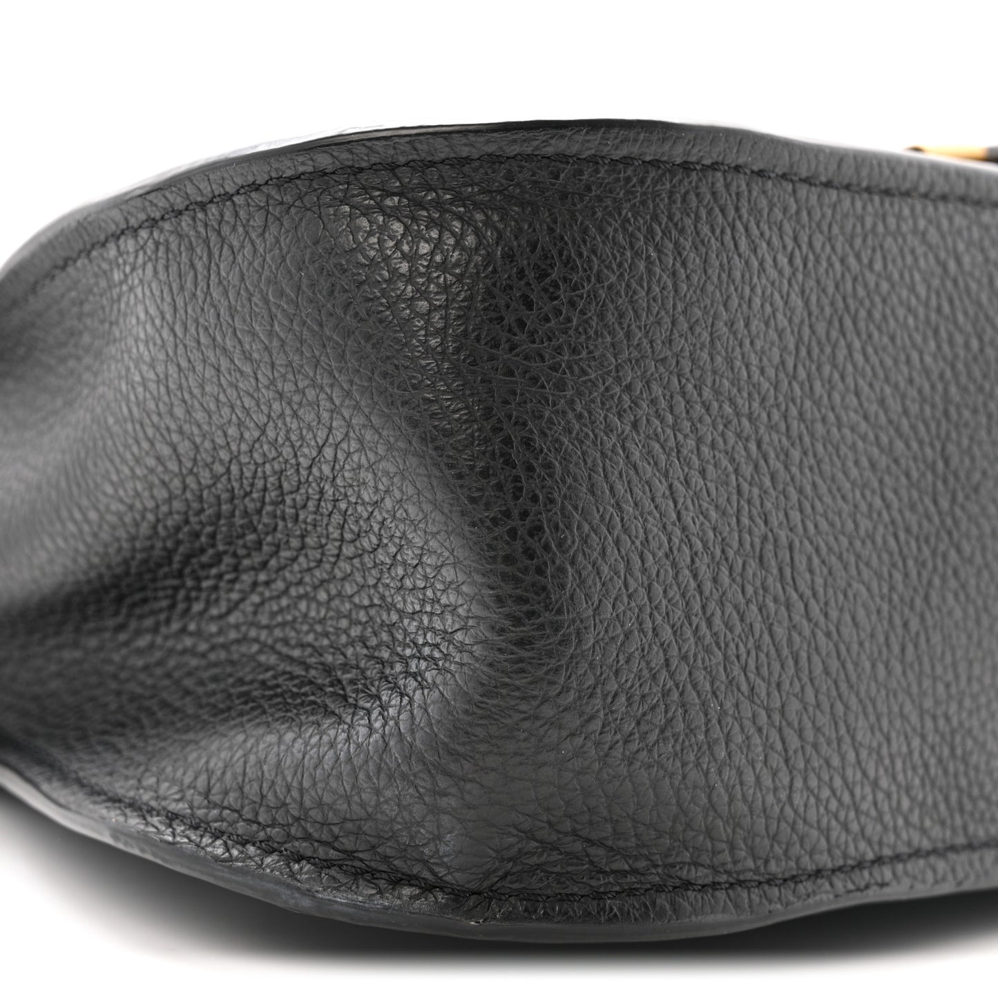 Calfskin Small Marcie Satchel Black