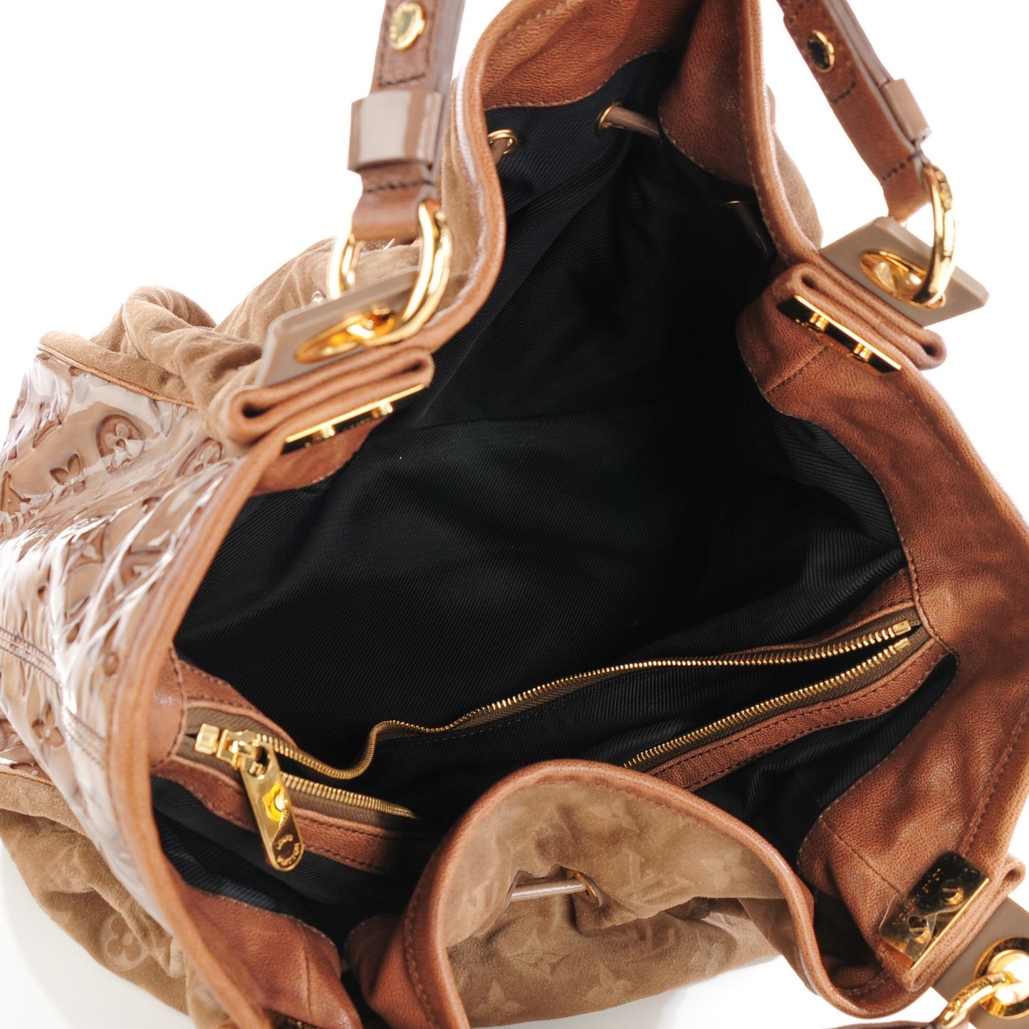 Suede Patent Monogram Irene Brown