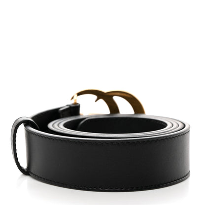 Gucci Moon Calfskin Double G 30mm Belt 90 36 Black 2 of 5