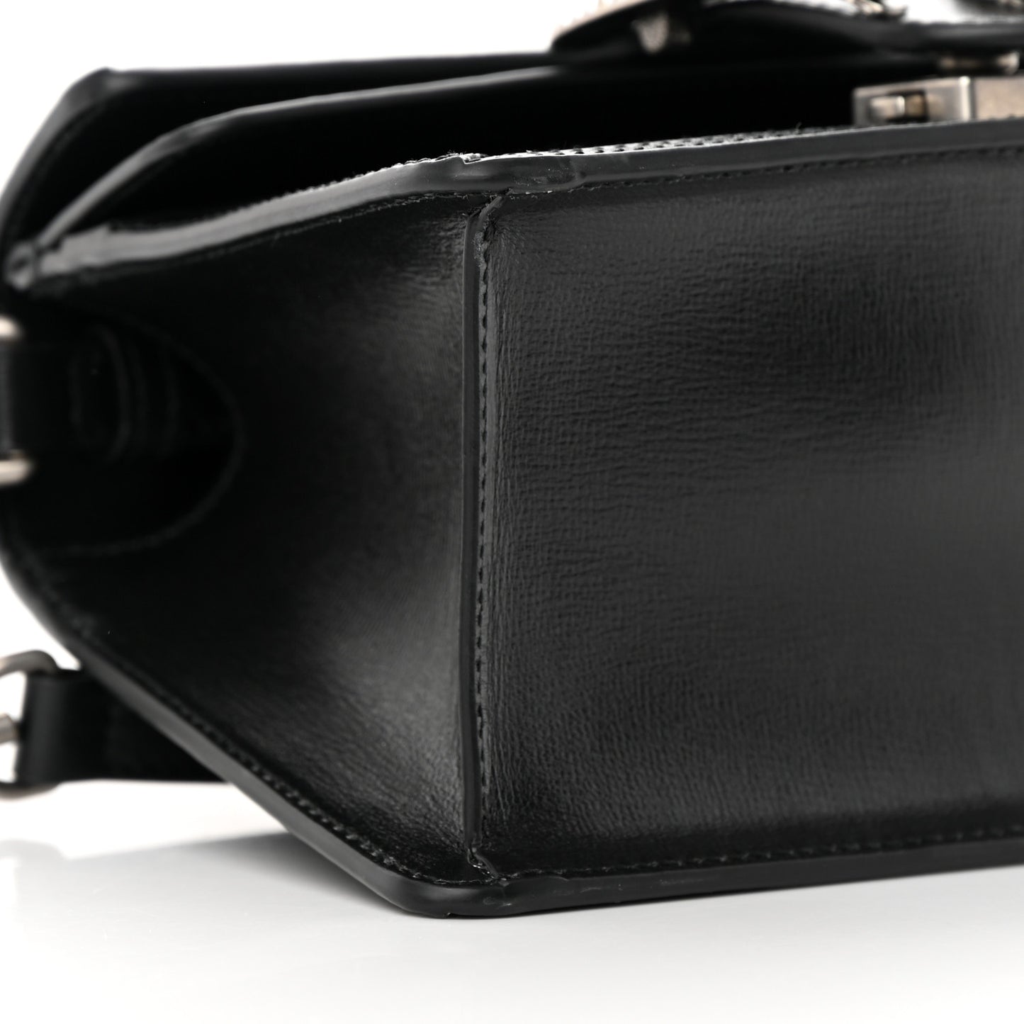 Satin Crystal GG Monogram Mini Dionysus Top Handle Bag Black