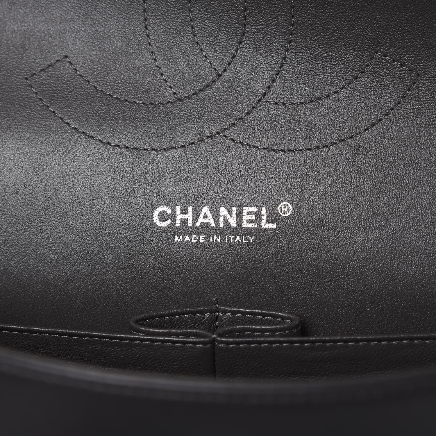 Chanel Lambskin Quilted Jumbo Double Flap Dark Grey 7 of 14