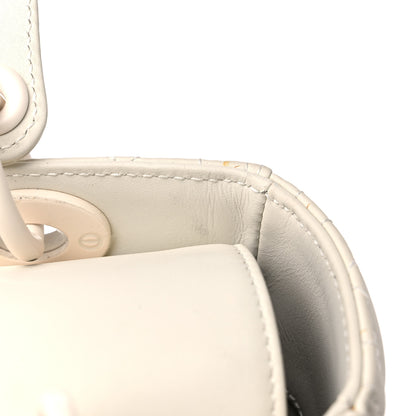 Christian Dior Ultra Matte Calfskin Cannage Medium Lady Dior Latte 14 of 20