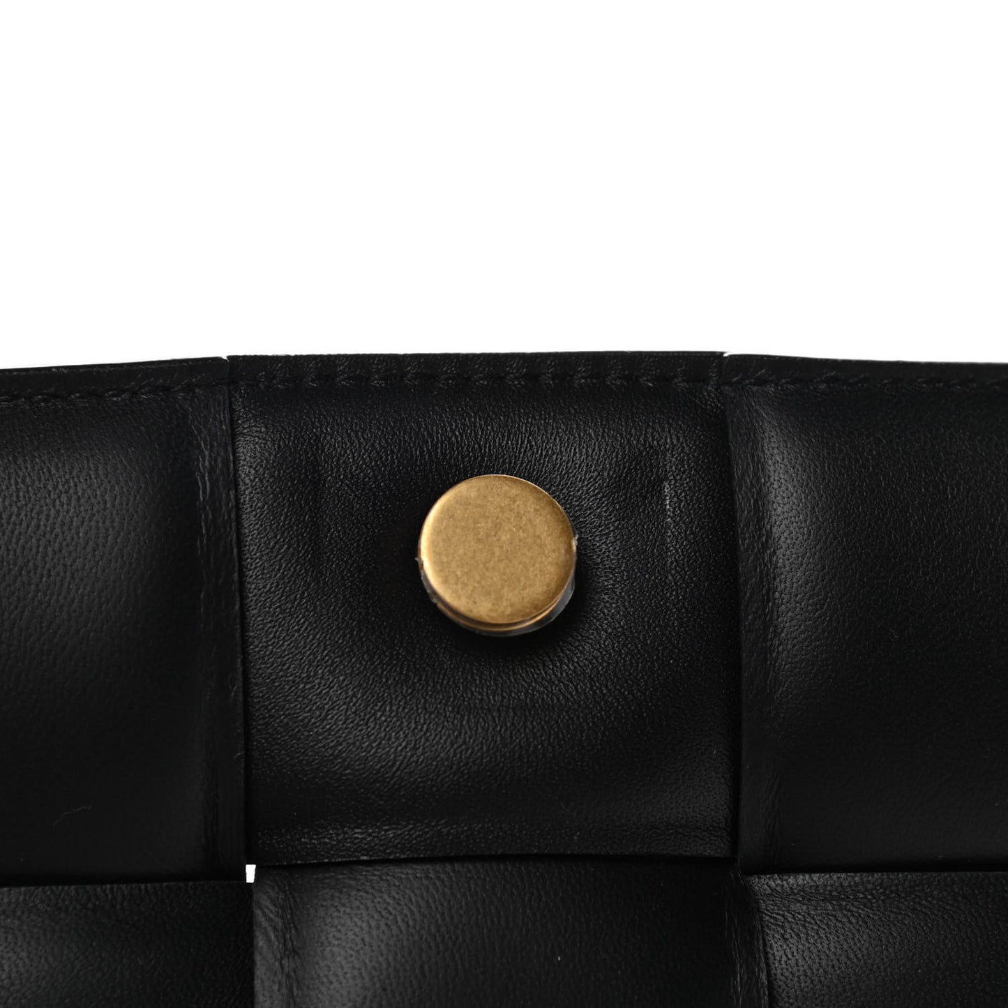 Nappa Maxi Intreccio Padded Cassette Crossbody Bag Black