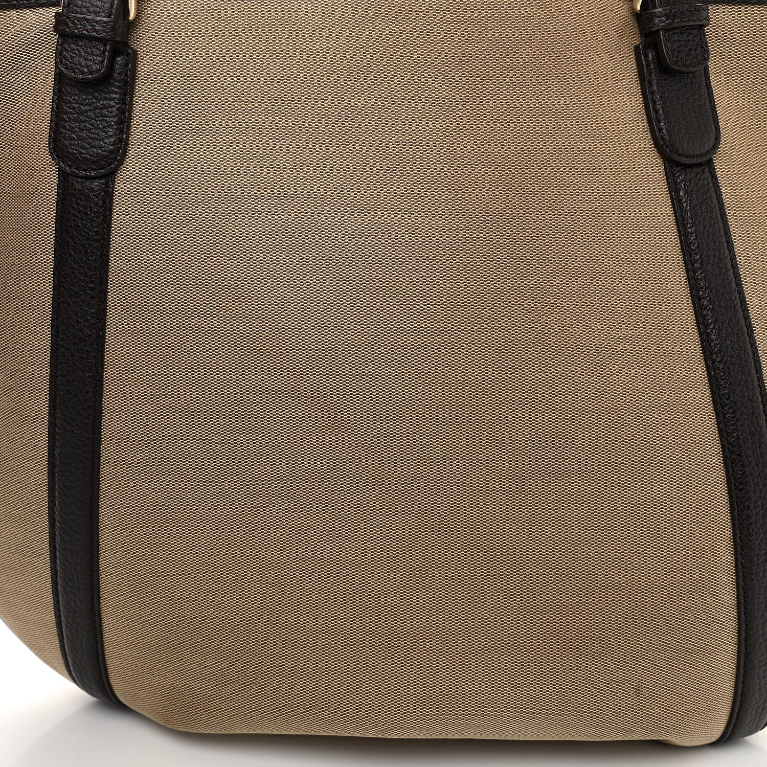 Gucci Canvas Britt Tote Dark Brown 18 of 22