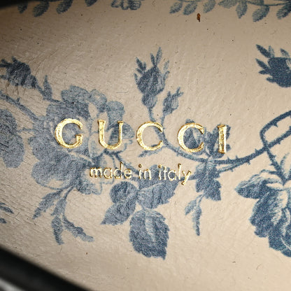 Gucci Cordovan Lux Womens Harald Horsebit 25mm Platform Loafers 37.5 Black 8 of 9