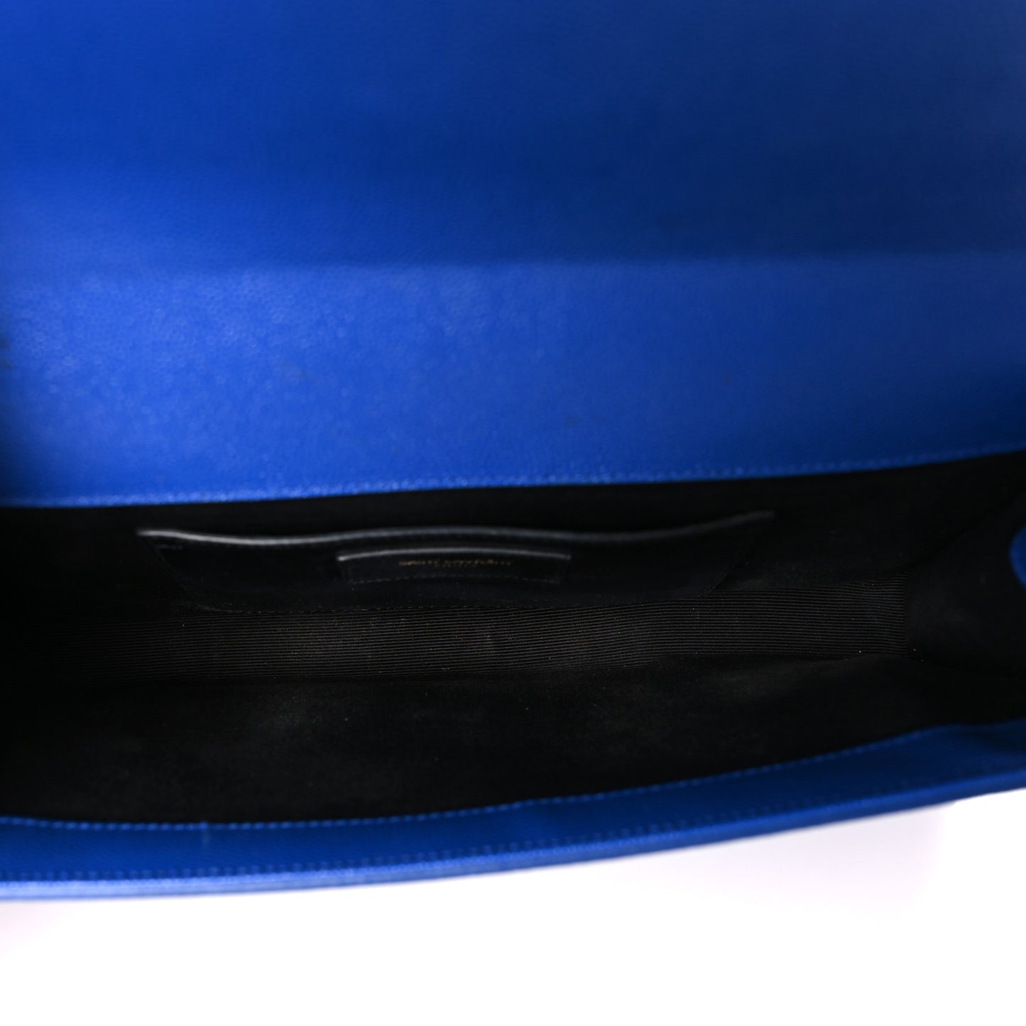 Grain De Poudre Classic Monogram Cassandre Clutch Blue Majorelle